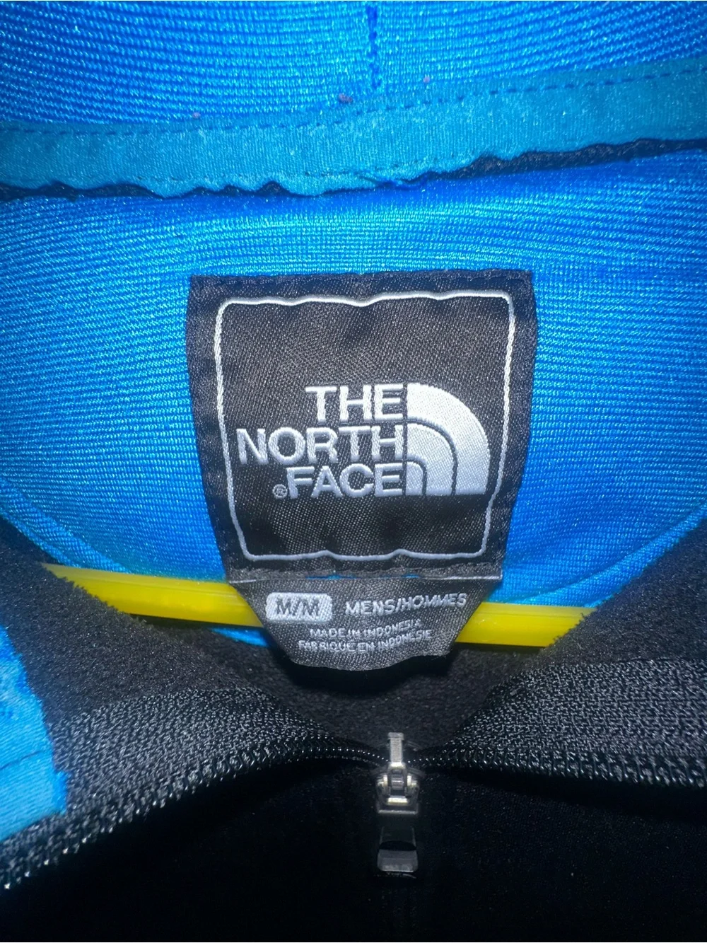The North Face Full-Zip Fleece Hoodie Black/Turquoise - Men's- Size M EUC